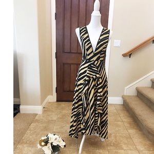 zebra pinafore dress